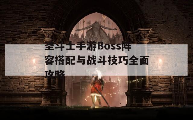 圣斗士手游Boss阵容搭配与战斗技巧全面攻略