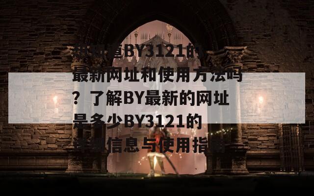 想知道BY3121的最新网址和使用方法吗？了解BY最新的网址是多少BY3121的详细信息与使用指南